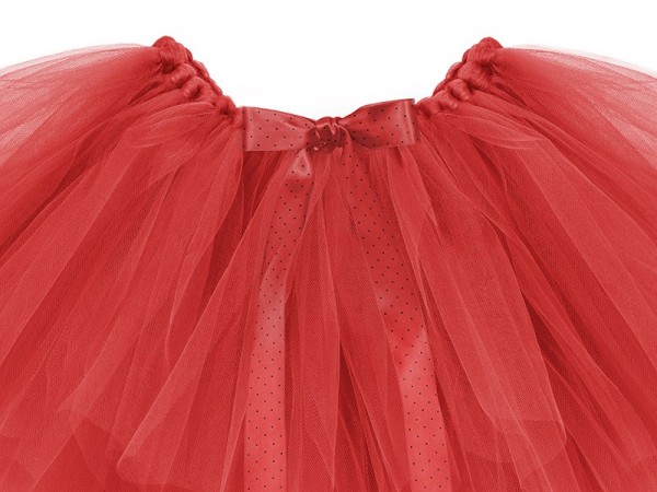 Red tutu with dotted bow 3