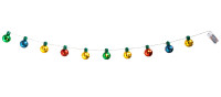 Anteprima: Catena luminosa a LED con campanella natalizia 140 cm