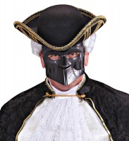 Italiaans graafmasker Zwart