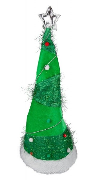 Grappige kerstboom stand-up hoed