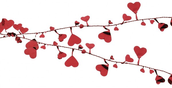 Girlanda z drutu w kształcie serca Neverending Love 2,7m