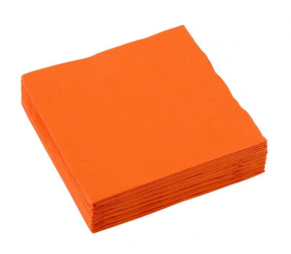 20 Party Buffet Papier Servietten Orange