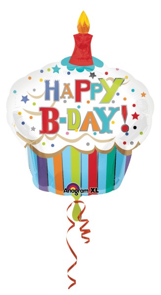 Cupcake birthday balloon