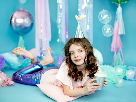 6 Mermaid Princess Partyhüte 18cm 6