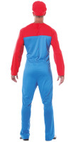 Anteprima: Costume da uomo super idraulico rosso-blu