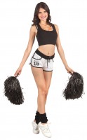 Black cheerleader pompom pompom