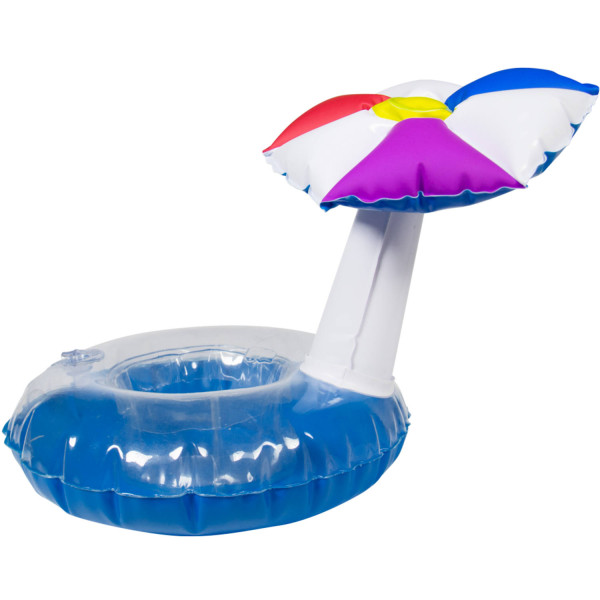 Inflatable umbrella cup holder