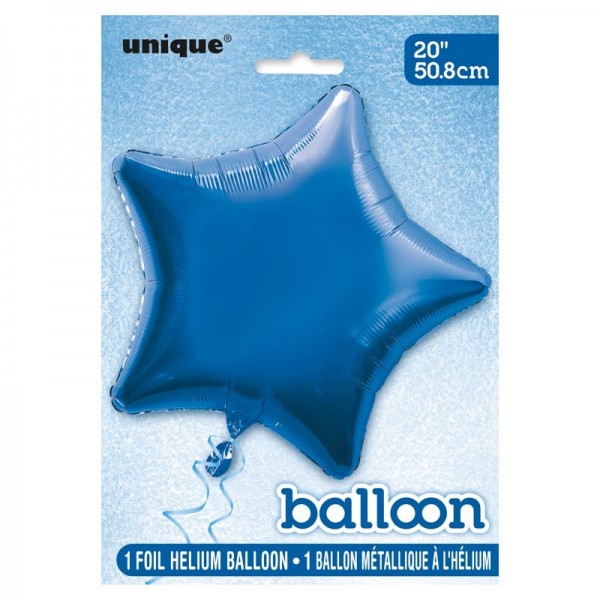 Folieballon Rising Star blauw