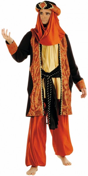 Costume de cheikh arabe marron
