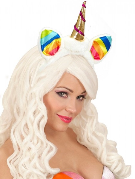Headband with rainbow unicorn 3