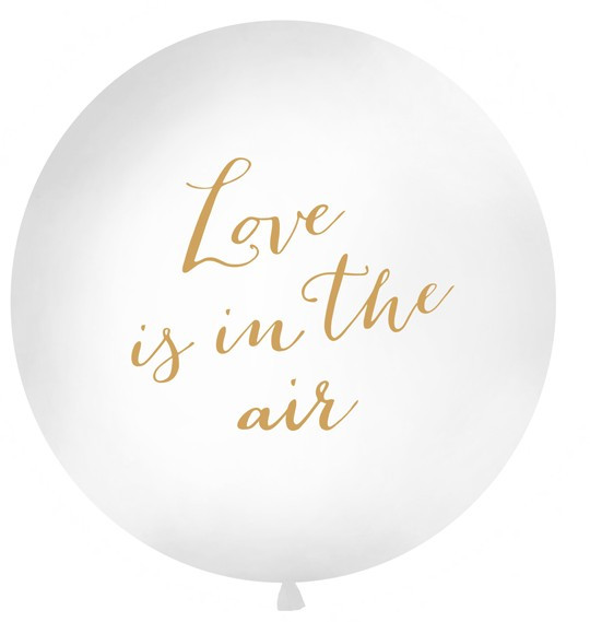 Love is in the air XL ballon goud 1m