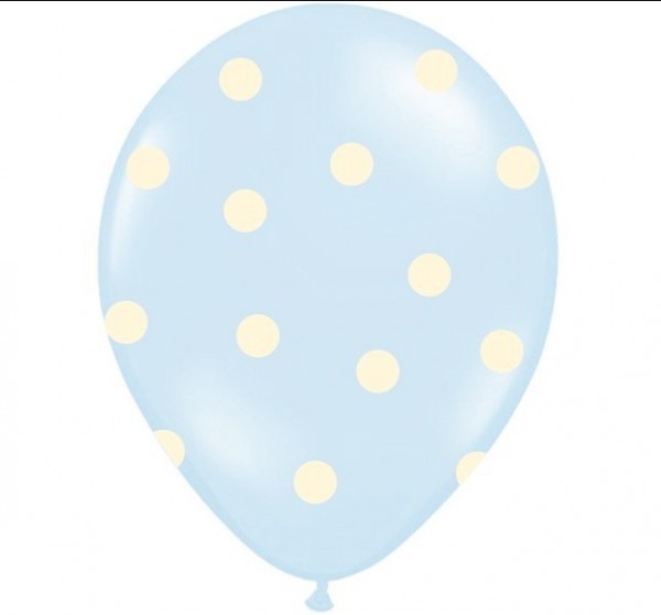 50 balloner Dens en dreng vanilje babyblå 30cm 3