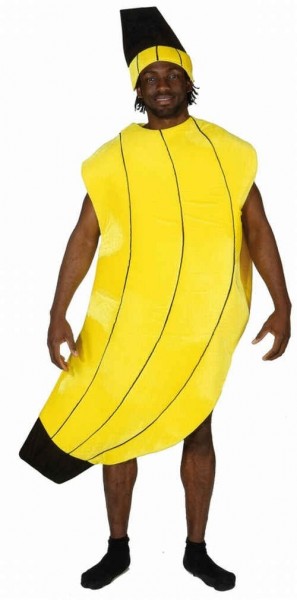 Disfraz de banana con tocado