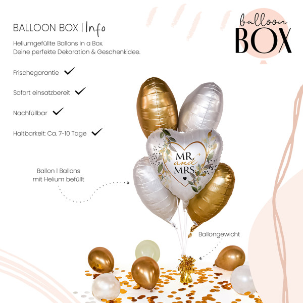 Heliumballon in der Box Mr. & Mrs. Botanical 3