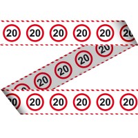 Traffic sign 20 barrier tape 15m