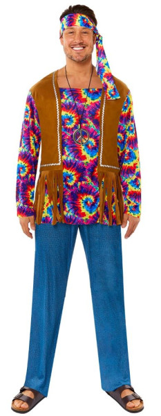 Klassisk hippie kostume til mænd