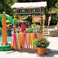Preview: Luau Party Tiki Bar Hut 134 x 132 x 58cm