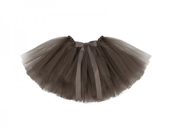 Tutu skirt brown with bow 25cm 2