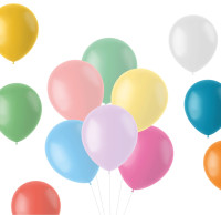 50 kleurrijke feestballon mix 33cm