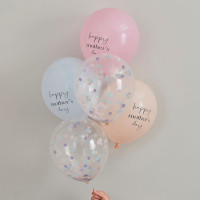 Widok: 5 balonów lateksowych Happy Mother Day