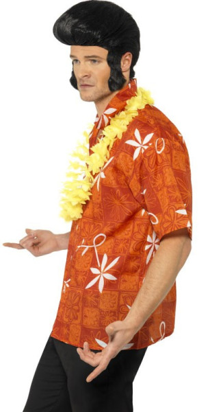 Camicia hawaiana da uomo arancione 2