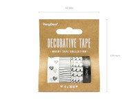 Preview: Gift tape mix black and white