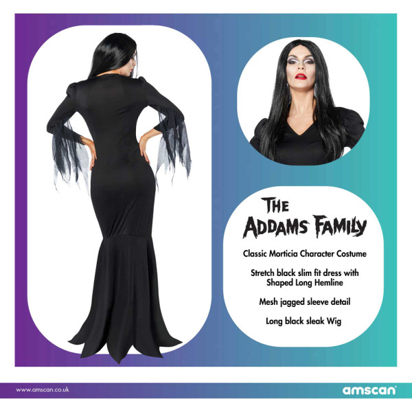 Morticia Addams Family Kostüm für Damen 8