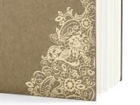 Vista previa: Libro de visitas Golden Boho Patterns 21 x 19,7cm