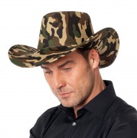 Camouflage cowboy hat