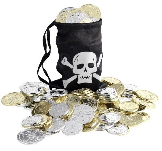 Piraten Beutel Mit Münzen
