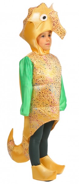 Golden seahorse child costume