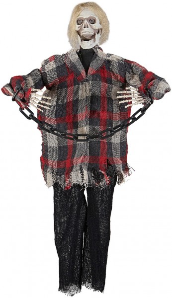 Terrifying deco skeleton scarecrow 60cm 2