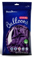 Vorschau: 50 Partystar metallic Ballons lila 30cm