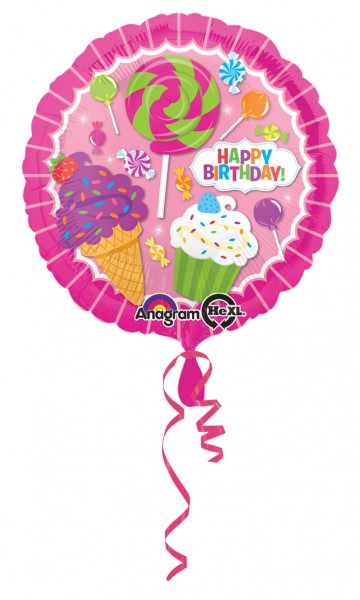 Folienballon Sweet Happy Birthday