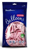 Vorschau: 10 Partystar metallic Ballons hellrosa 23cm