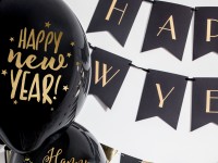 Vista previa: 6 globos Feliz Año Nuevo 30cm