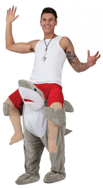 Weißer Hai Huckepack Kostüm