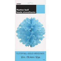 Preview: Deco Fluffy honeycomb ball blue 30cm