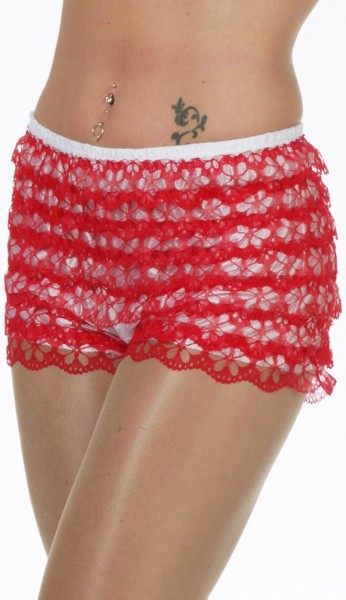 Red lace panties for ladies