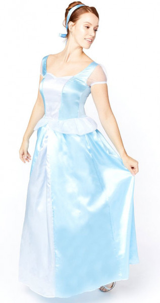 Disfraz de princesa de cuento de hadas para mujer azul claro