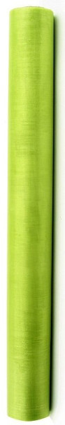 Runner tessuto organza verde lime 9m x 36cm