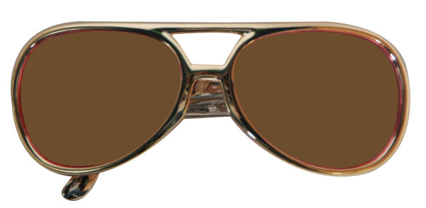 Elvis glasses with brown glass