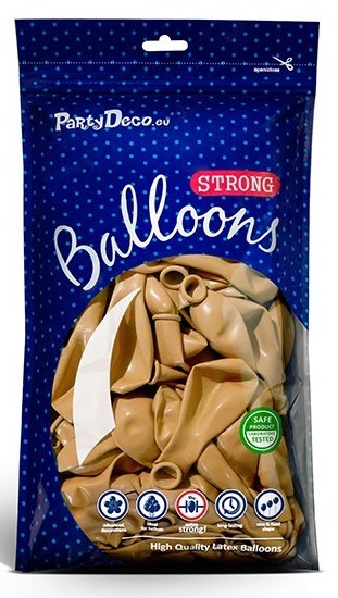100 Partystar metallic Ballons gold 30cm