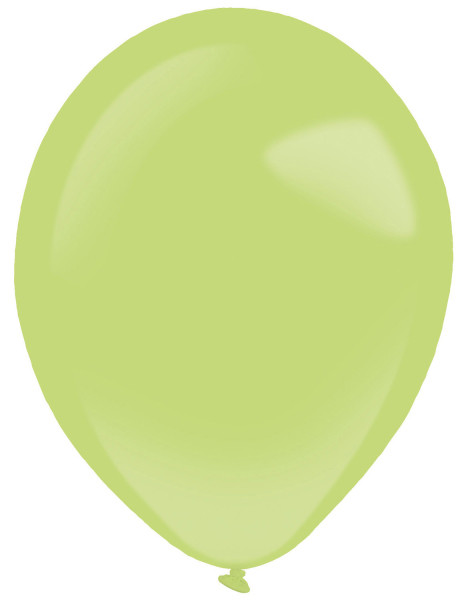 50 balonów lateksowych kiwi zielony 27,5 cm