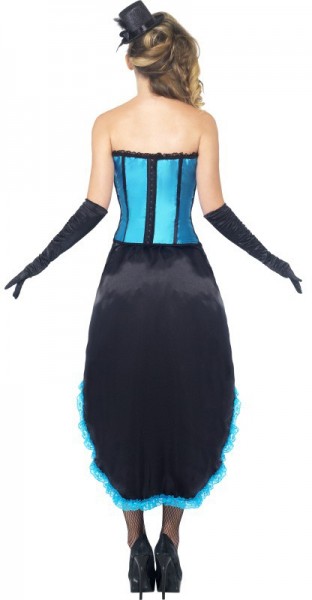 Disfraz azul elegante para mujer burlesque 3