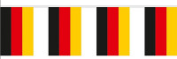 Aperçu: Guirlande de fanions drapeau de l'Allemagne 2,7 m