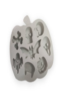 Ice cube tray with Halloween motifs