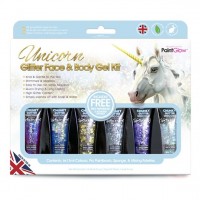 Glitter Face and Body Gel 6 pieces