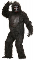 Preview: Black gorilla costume Grumpy unisex