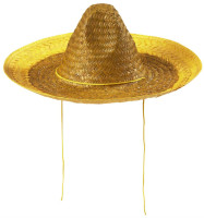 Gele party sombrero 48 cm